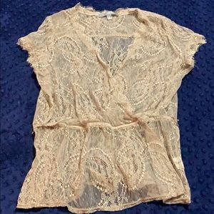 Light brown lace top